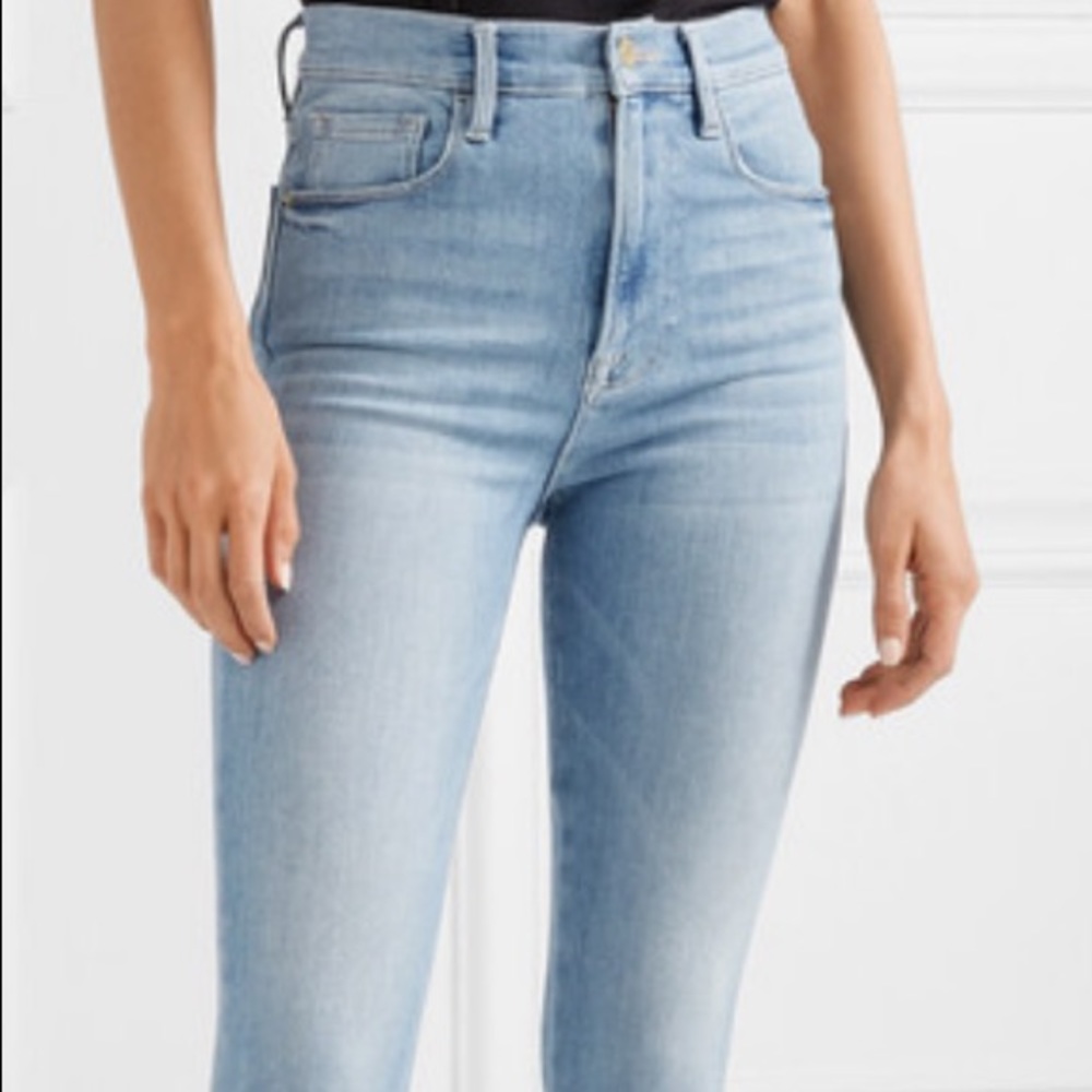 Frame Denim Jeans Ali High Rise Cigarette Riptide - Picture 6 of 8